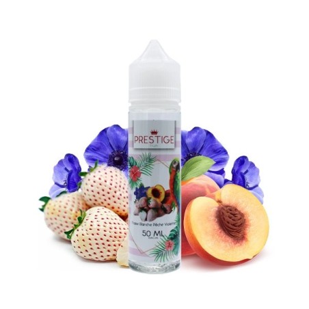 E-líquido Morango Branco Pêssego Roxo 50ml Prestige Fruits
